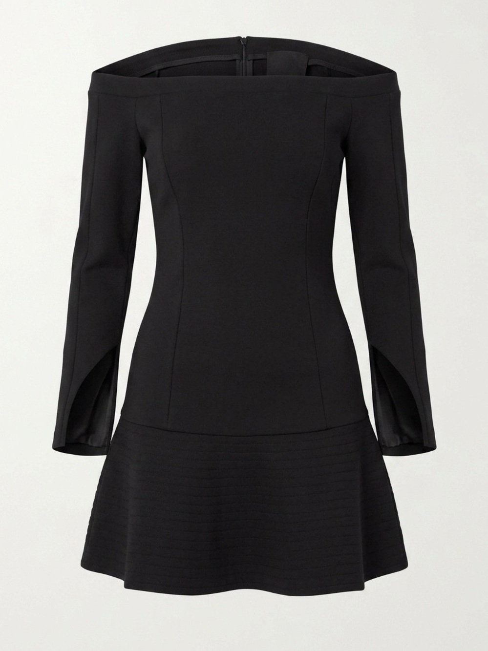 Off-Shoulder Long Sleeve Black Dress by Elila